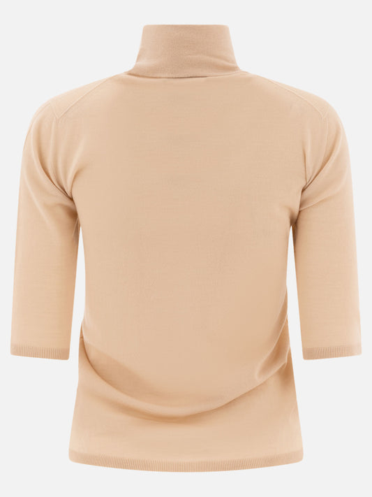 Mock neck t-shirts Solid colour  Beige - Max Mara Women | PLP | VIETTI Online Store | 2
