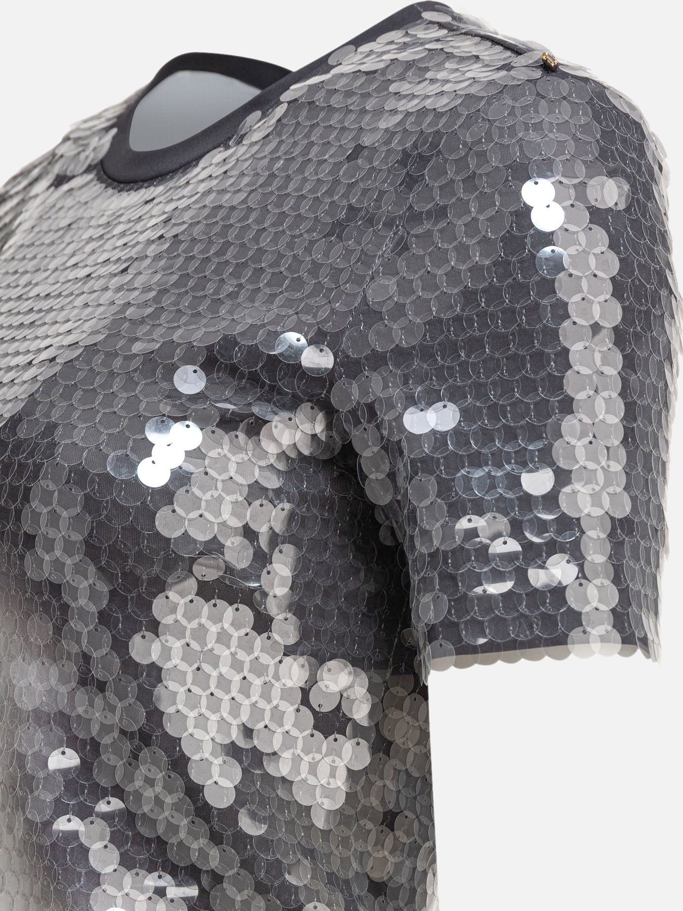 Crewneck t-shirts Solid colour  Grey - Max Mara Sportmax Women | PDP | VIETTI Online Store | thumbnail_4