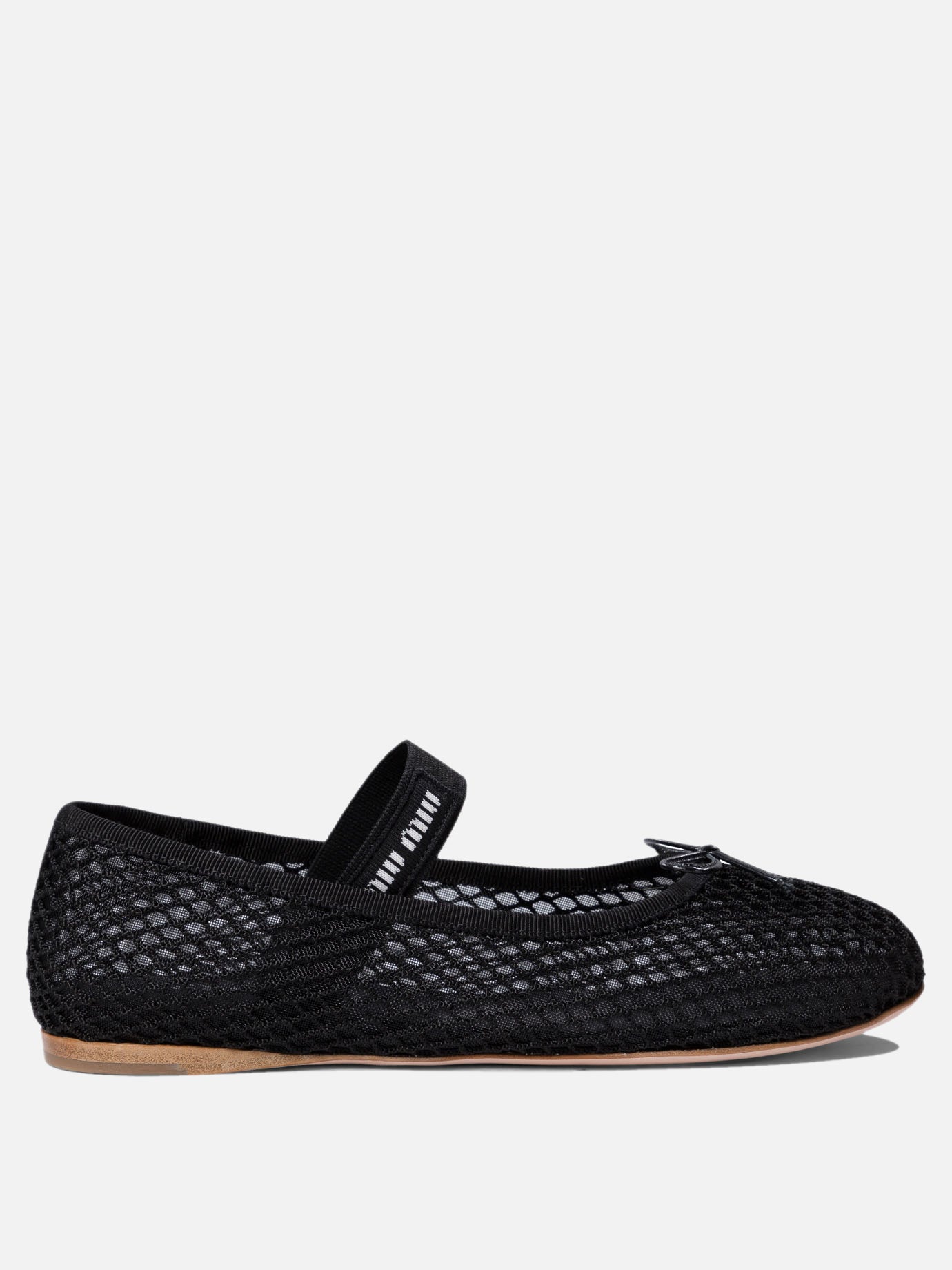 Classic ballet flats 100% polyamide - 100% calf leather  Black - Miu Miu Women | PDP | VIETTI Online Store | Zoom-Modal
