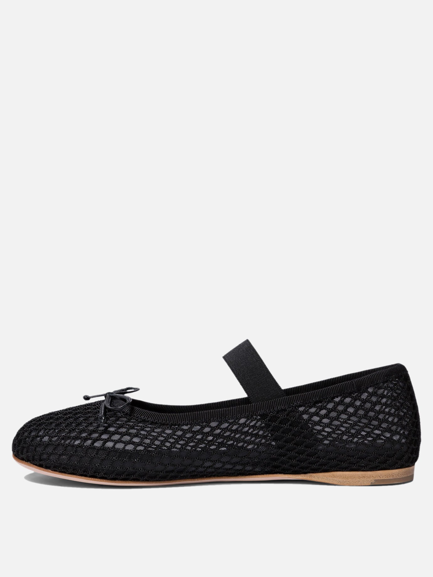 Classic ballet flats 100% polyamide - 100% calf leather  Black - Miu Miu Women | PDP | VIETTI Online Store | Zoom-Modal_3
