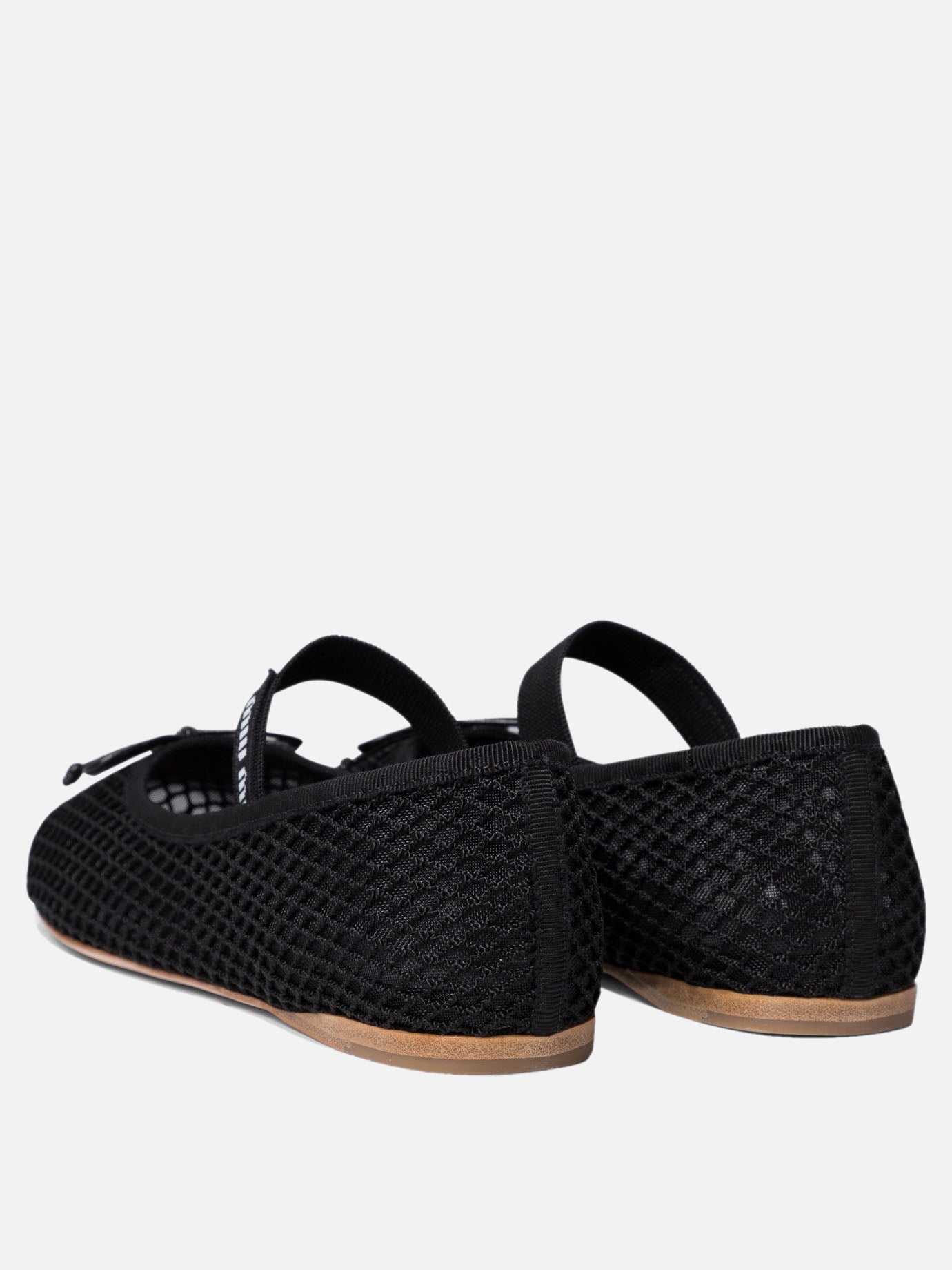 Classic ballet flats 100% polyamide - 100% calf leather  Black - Miu Miu Women | PDP | VIETTI Online Store | Zoom-Modal_4
