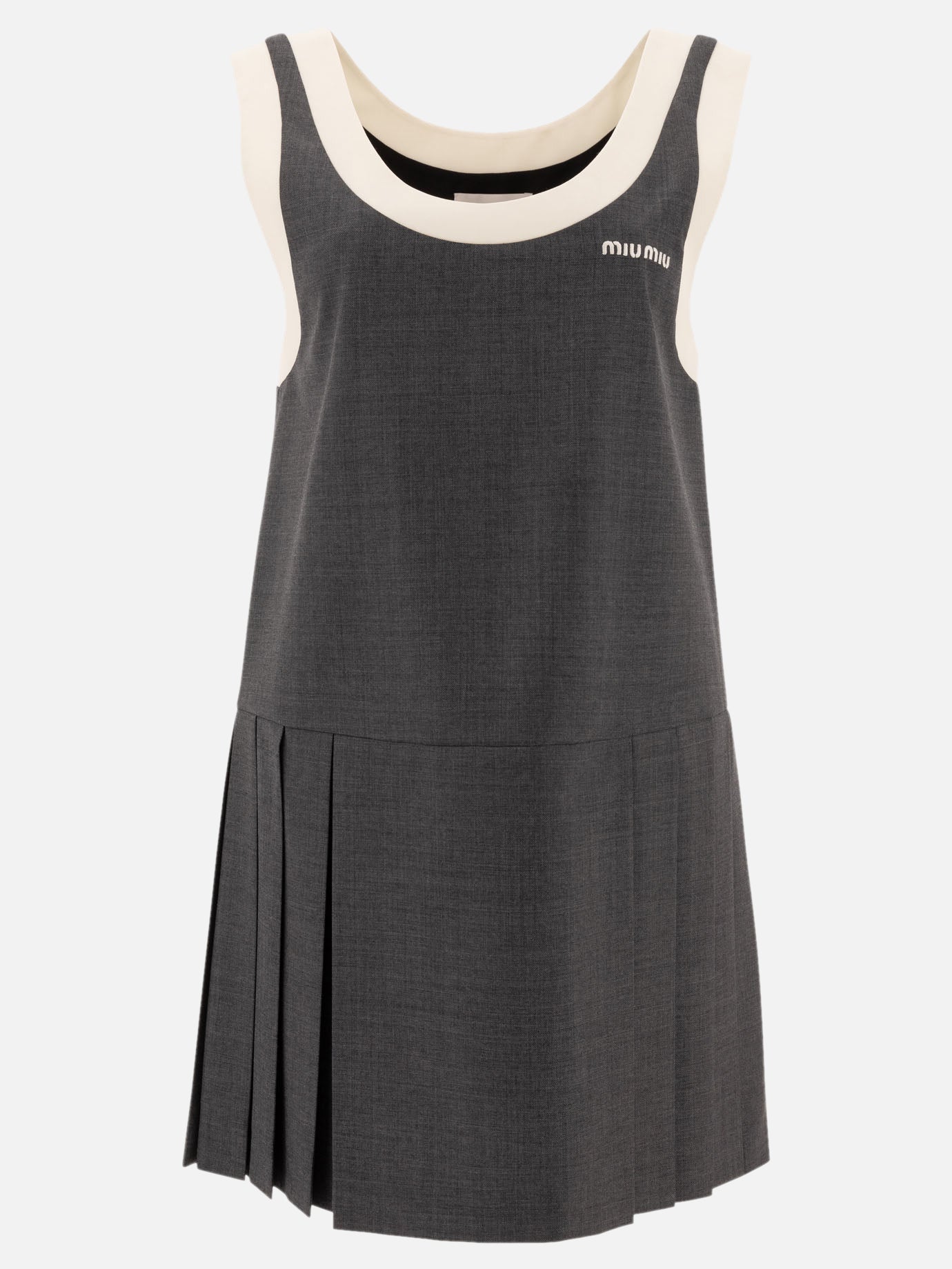 Miu Miu Grisaille dress 14965775_38 Grey thumbnail_1