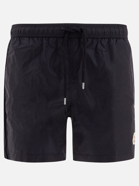 Moncler Swim shorts with logo 14743539_S Blue 1