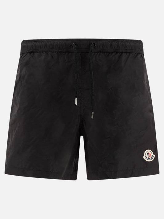 Moncler Swim shorts with logo 19368508_S Black 1