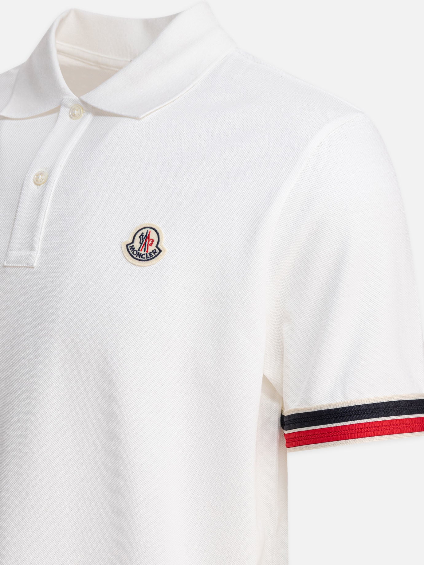 Polo shirts with buttons Logo  White - Moncler Men | PDP | VIETTI Online Store | Zoom-Modal_4
