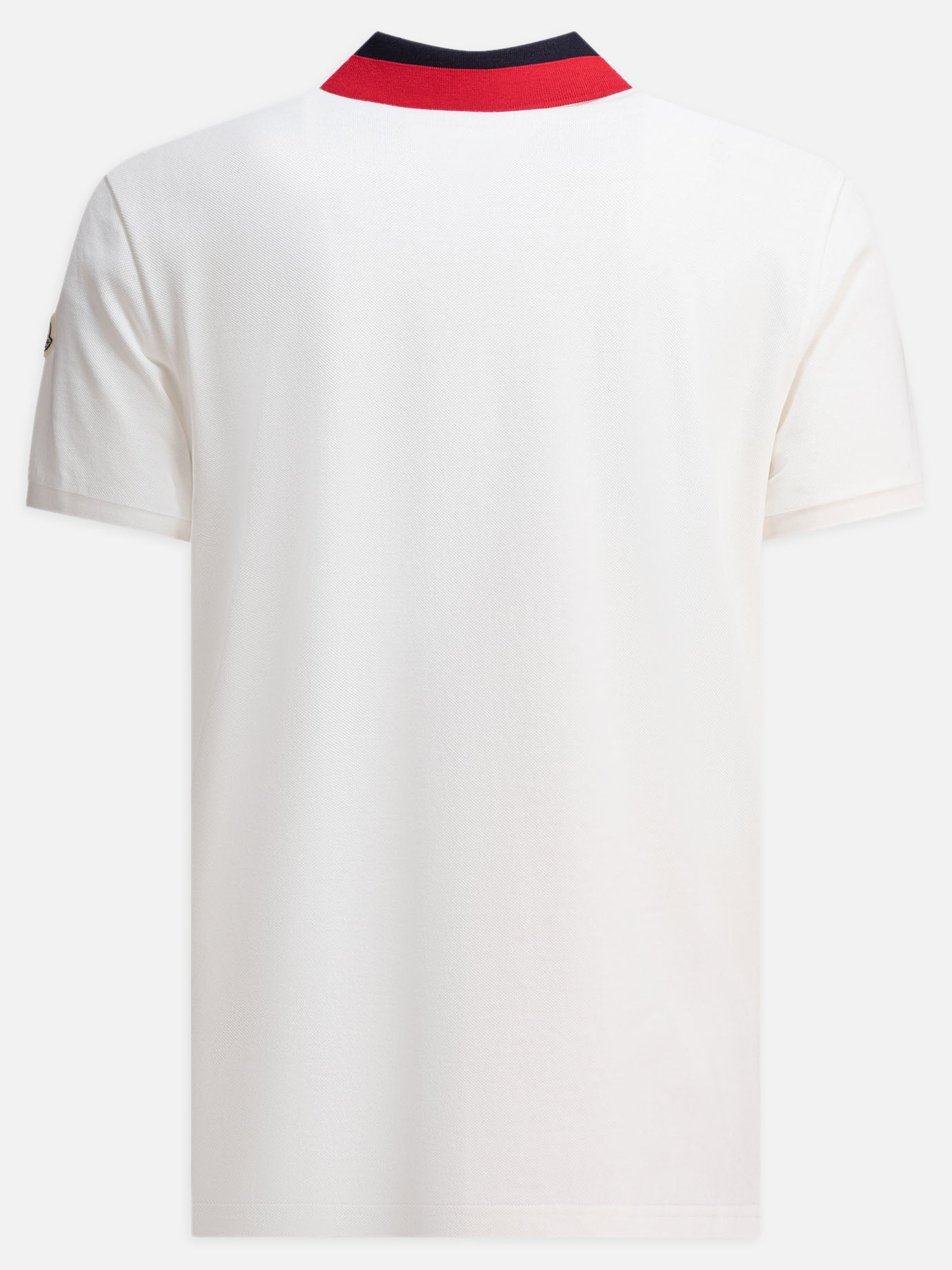 Moncler Cotton pique polo shirt White