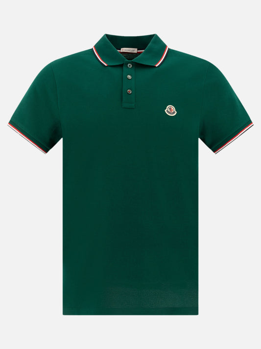 Moncler Polo shirt with logo 16281826_S Green 1