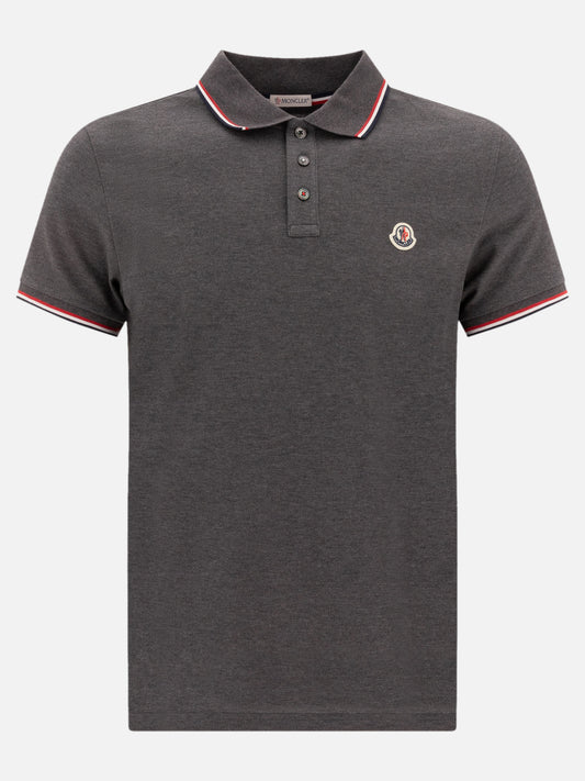Moncler Polo shirt with logo 15781602_M Grey 1