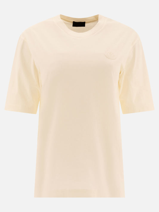 Moncler Cotton t-shirt with logo patch 18655585_XS White 1