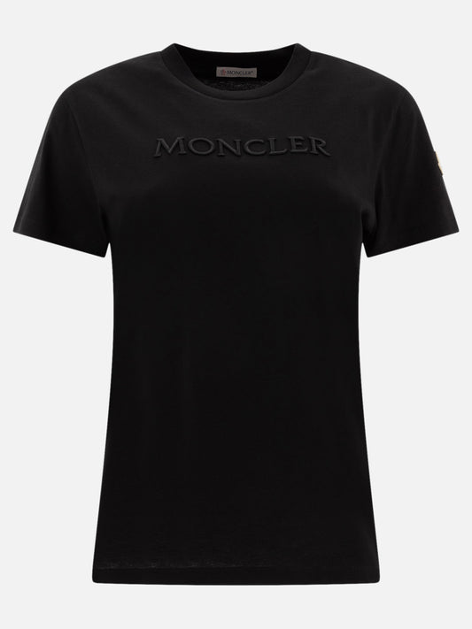 Crewneck t-shirts Logo  Black - Moncler Women | PLP | VIETTI Online Store 
