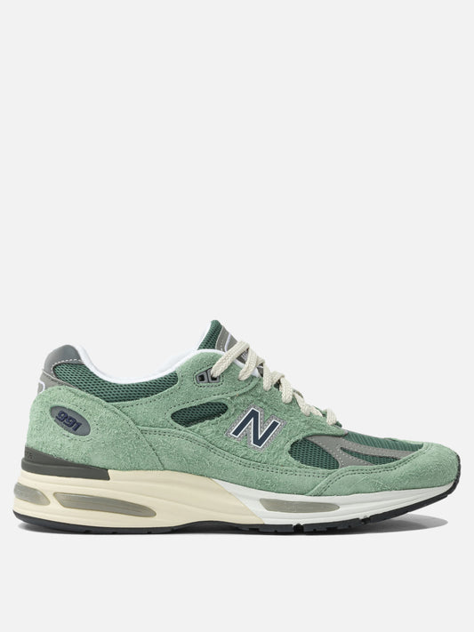 Low top sneakers 50% mesh 50% leather - 100% rubber  Green - New Balance Men | PLP | VIETTI Online Store 
