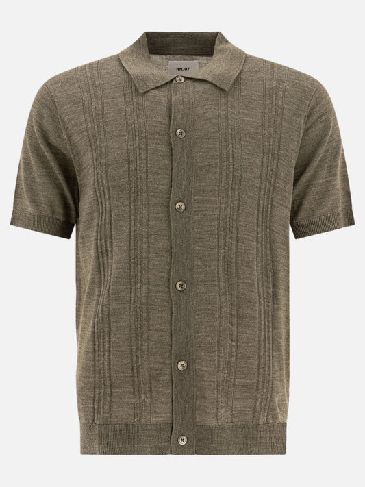 Polo shirts with buttons Solid colour  Green - NN.07 Men | PLP | VIETTI Online Store 
