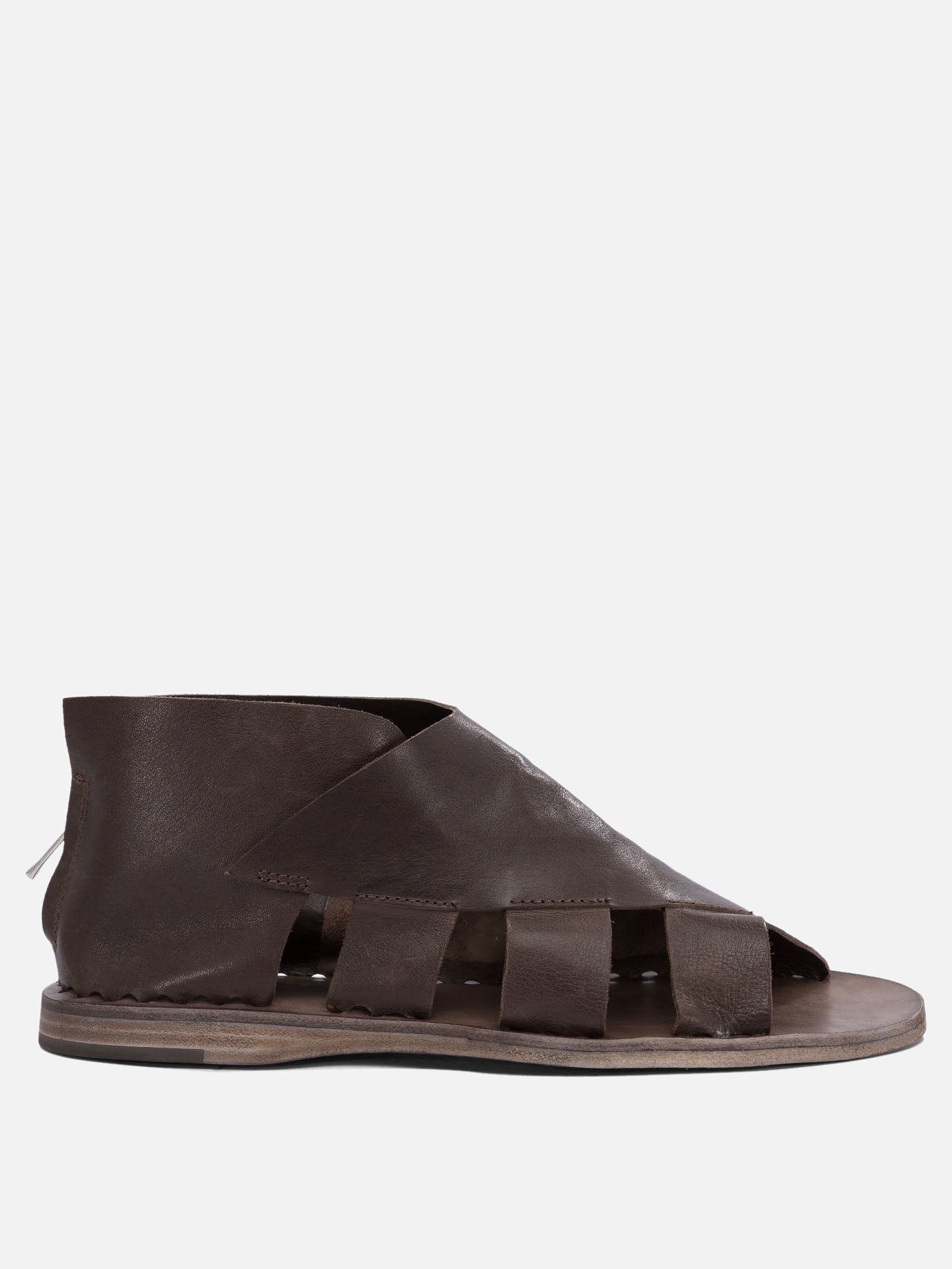 Flat sandals 100% leather - 100% leather  Brown - Officine Creative Women | PDP | VIETTI Online Store | thumbnail