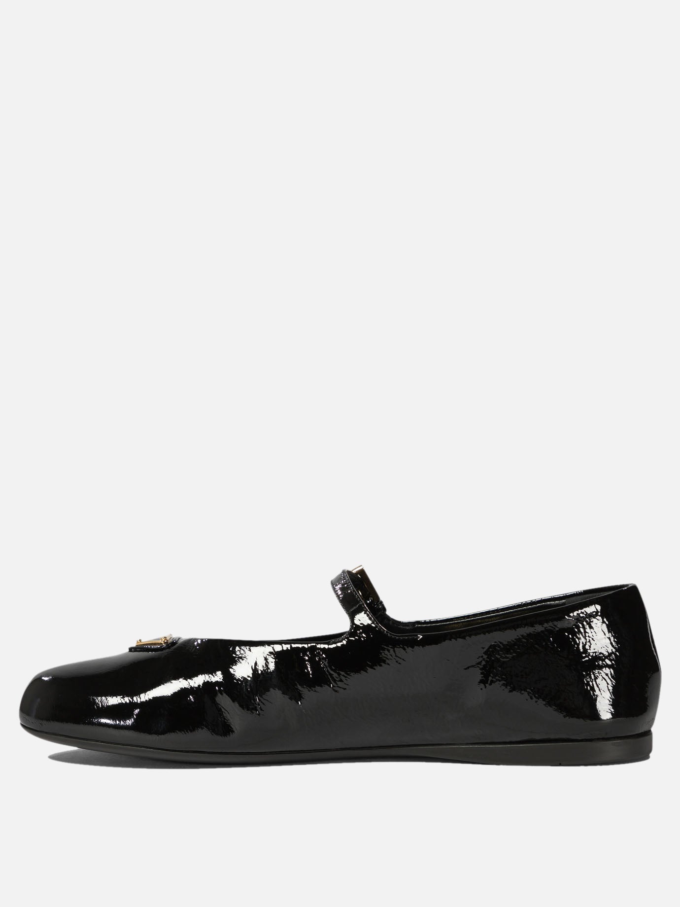 Prada Patent leather ballet flats Black