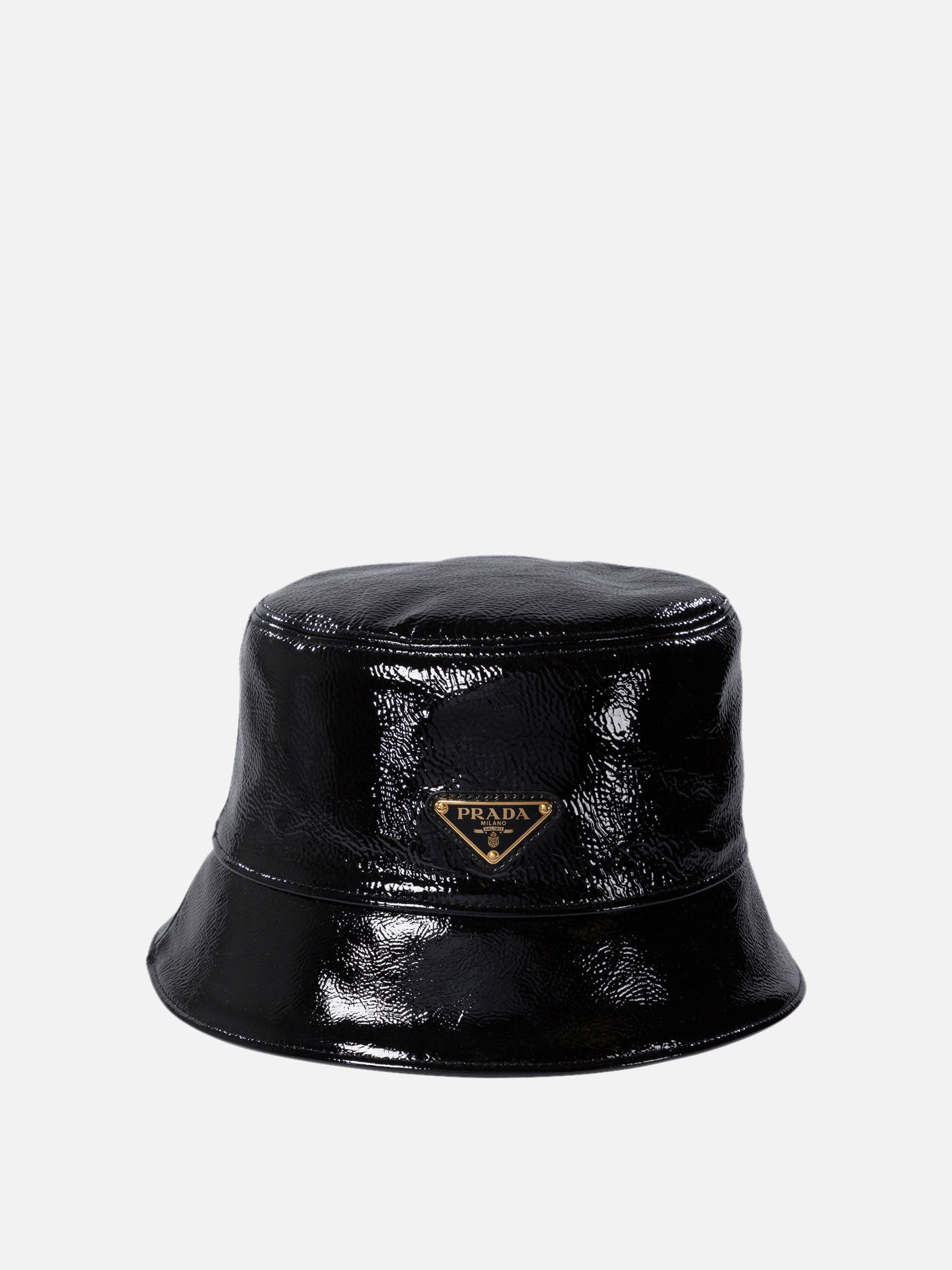 Prada Naplak patent leather bucket hat 14379251_S Black thumbnail_1