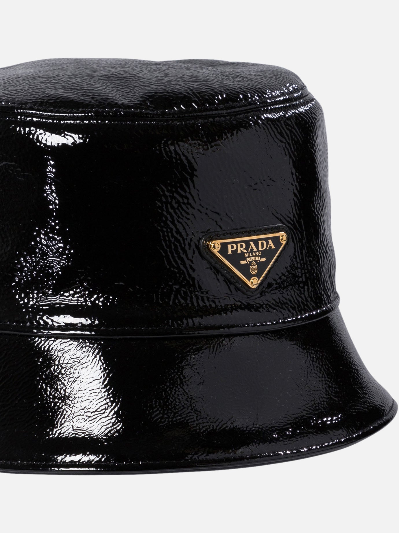 Prada Naplak patent leather bucket hat 14379251_S Black thumbnail_4