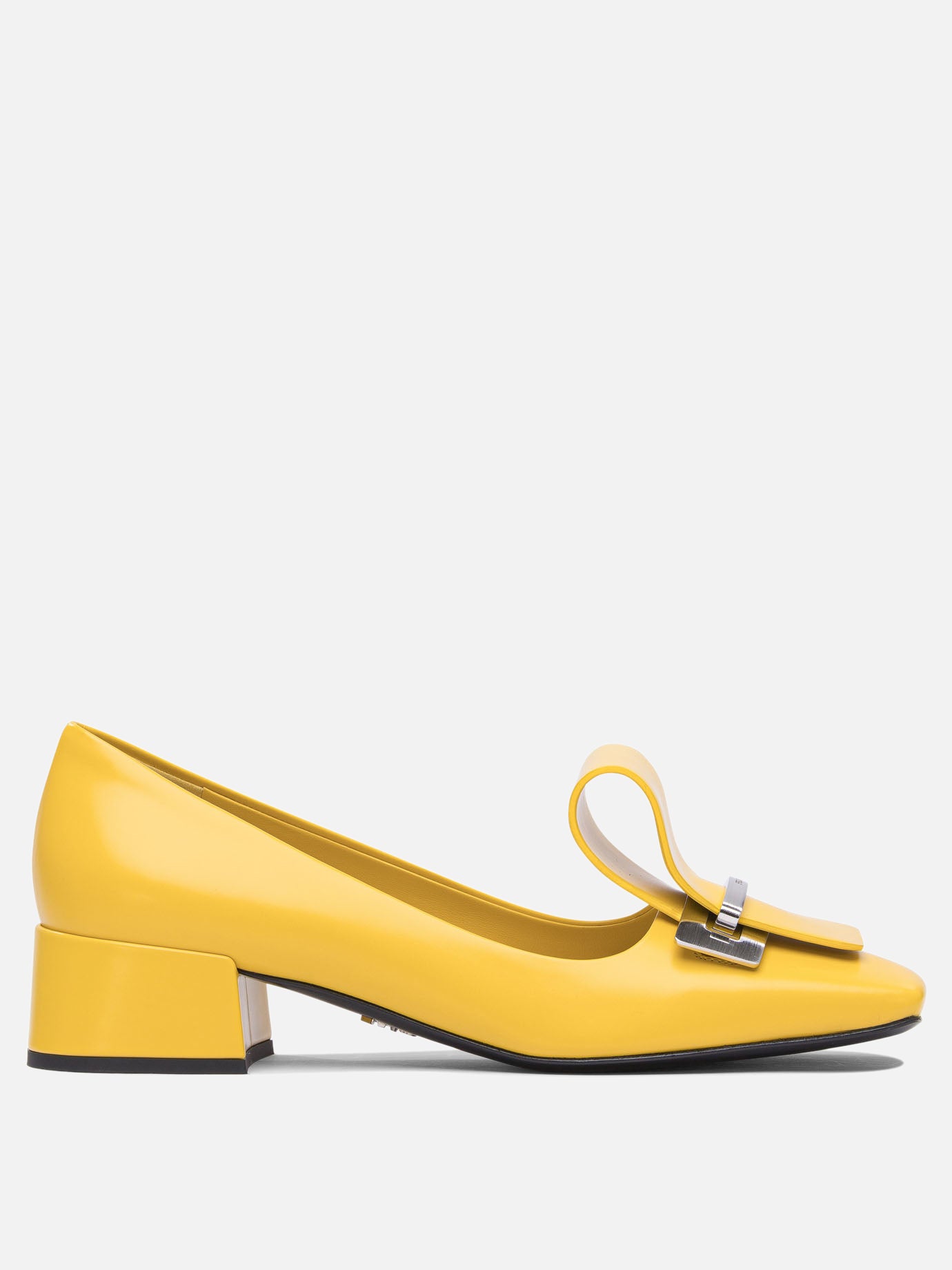 Pumps 100% calf leather - 100% leather  Yellow - Prada Women | PDP | VIETTI Online Store | thumbnail