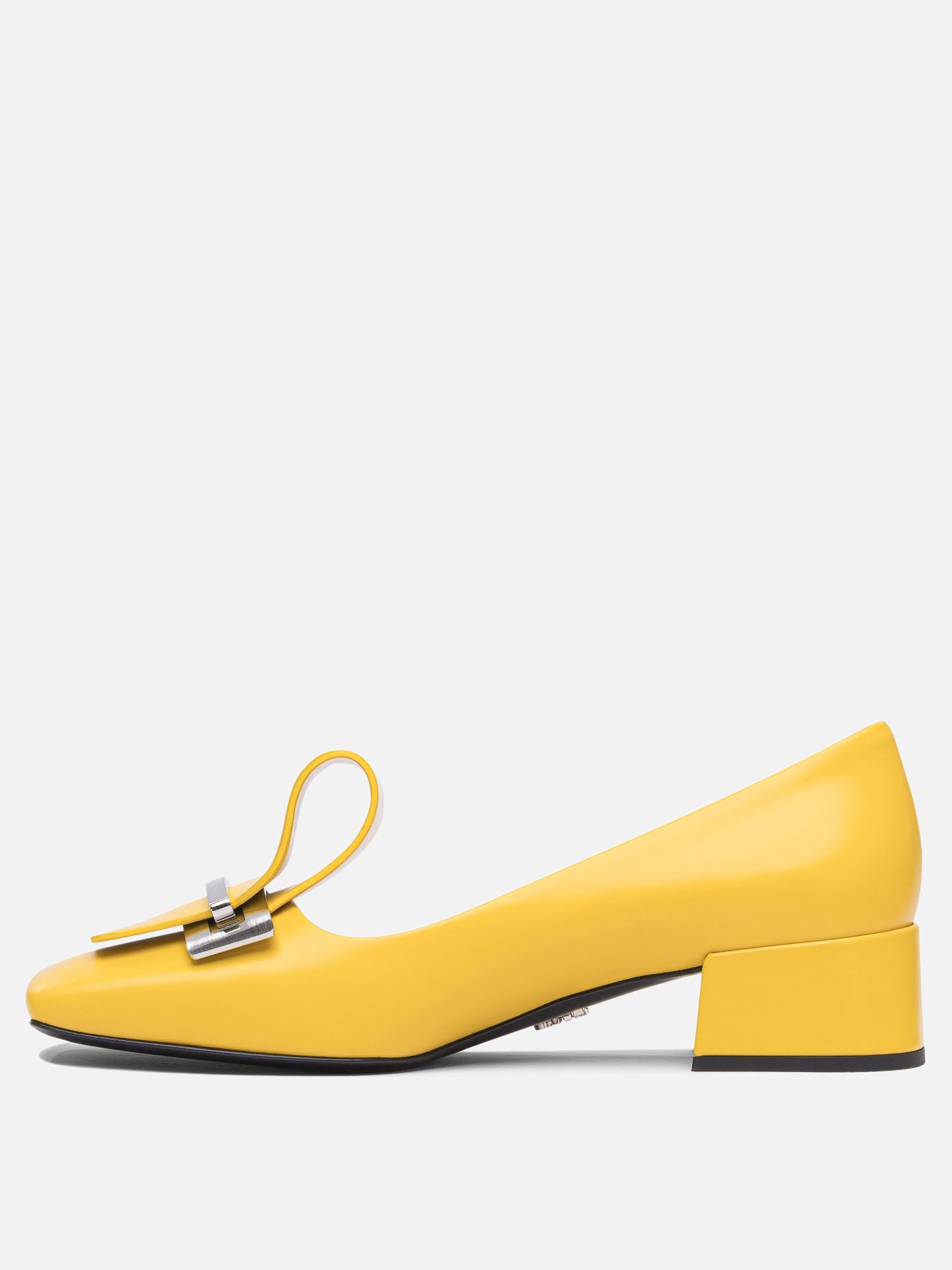 Pumps 100% calf leather - 100% leather  Yellow - Prada Women | PDP | VIETTI Online Store | thumbnail_3