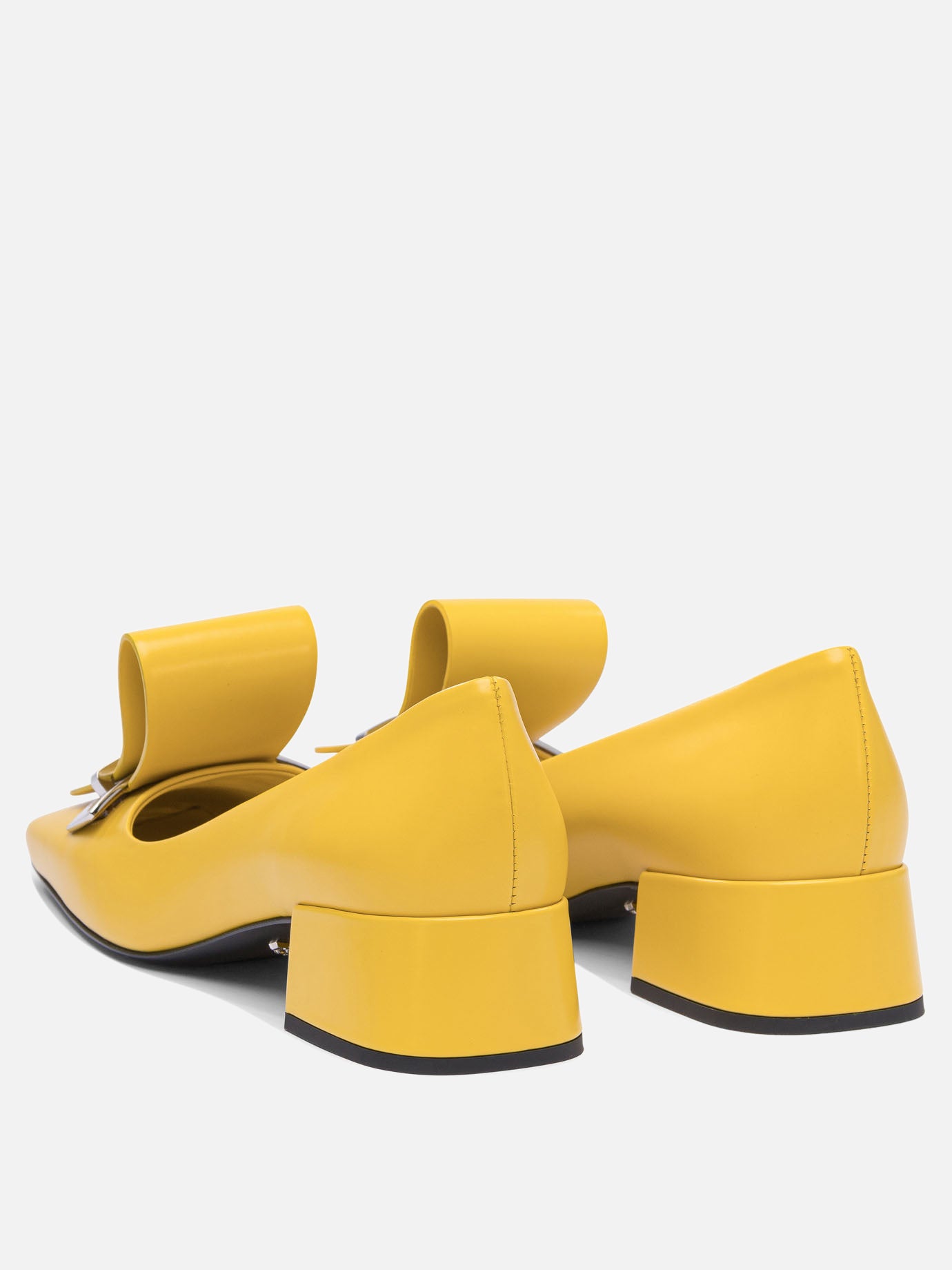 Pumps 100% calf leather - 100% leather  Yellow - Prada Women | PDP | VIETTI Online Store | Zoom-Modal_4
