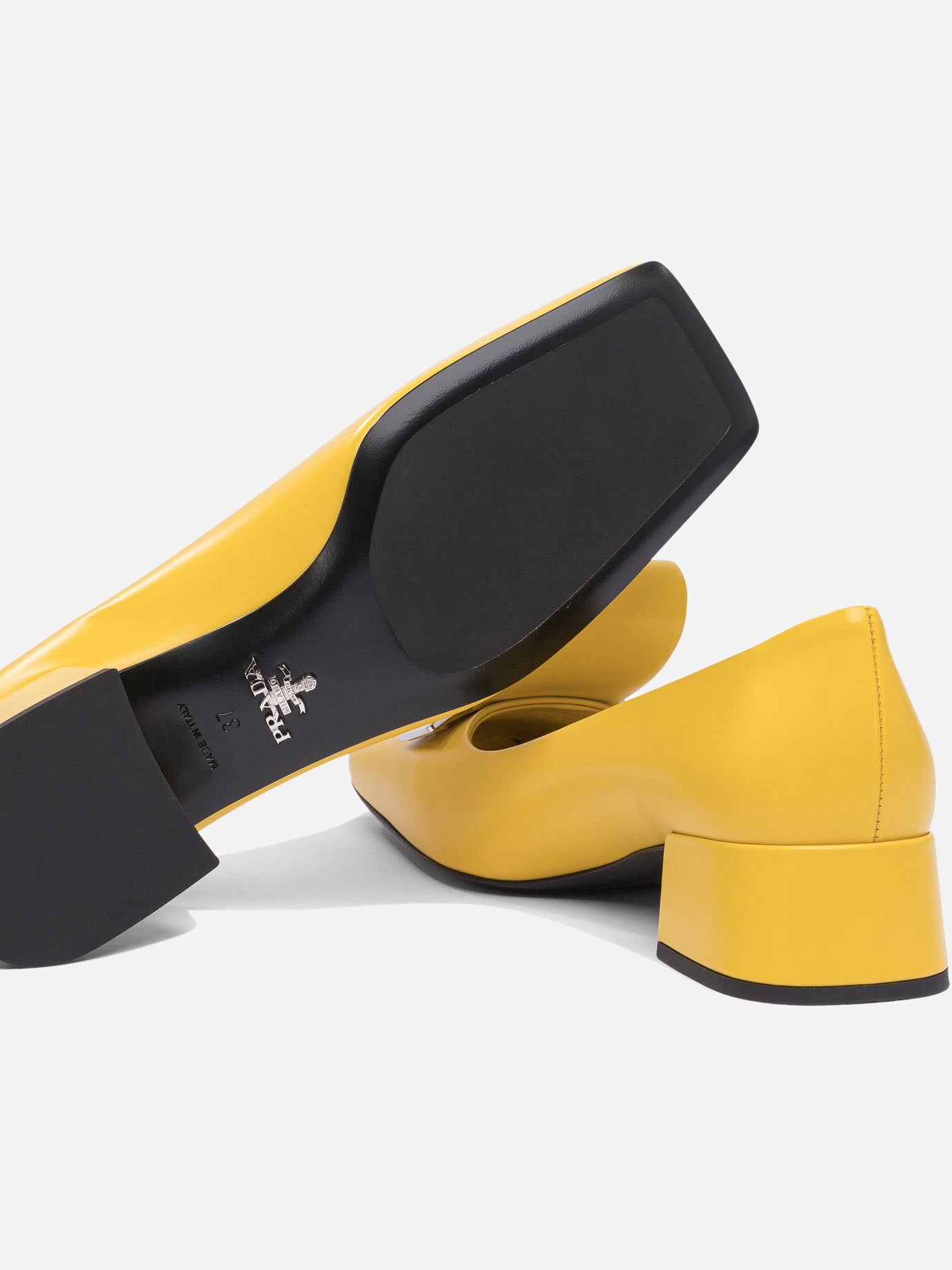 Pumps 100% calf leather - 100% leather  Yellow - Prada Women | PDP | VIETTI Online Store | thumbnail_5