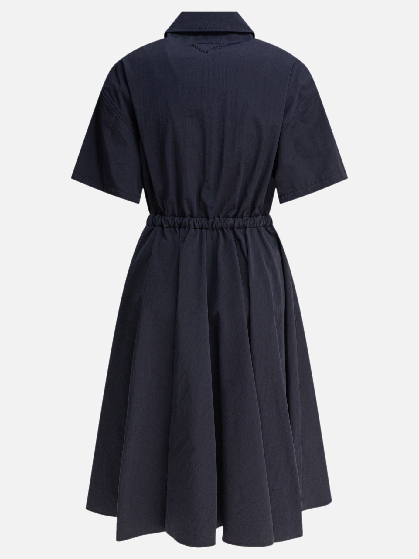 Prada Short sleeved dress in Pongé Tec 13774887_40 Blue thumbnail_2
