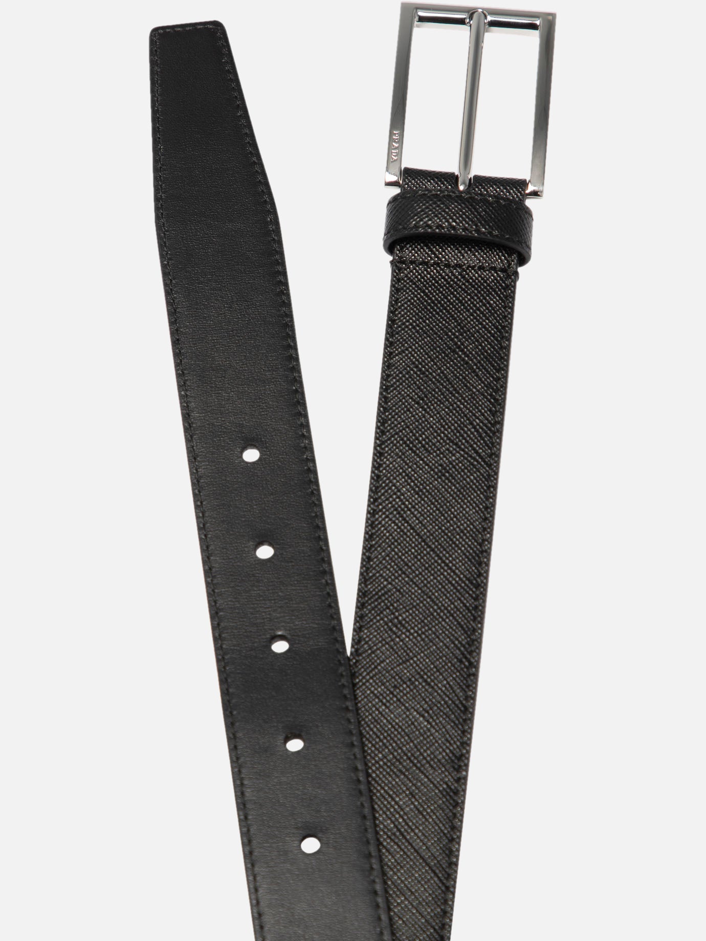 Leather belts 100% leather  Black - Prada Men | PDP | VIETTI Online Store | thumbnail_2