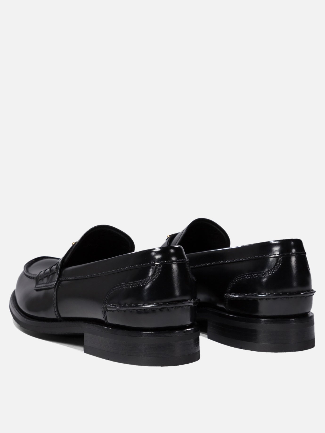 Prada Brushed leather loafers 14821360_6 Black thumbnail_4