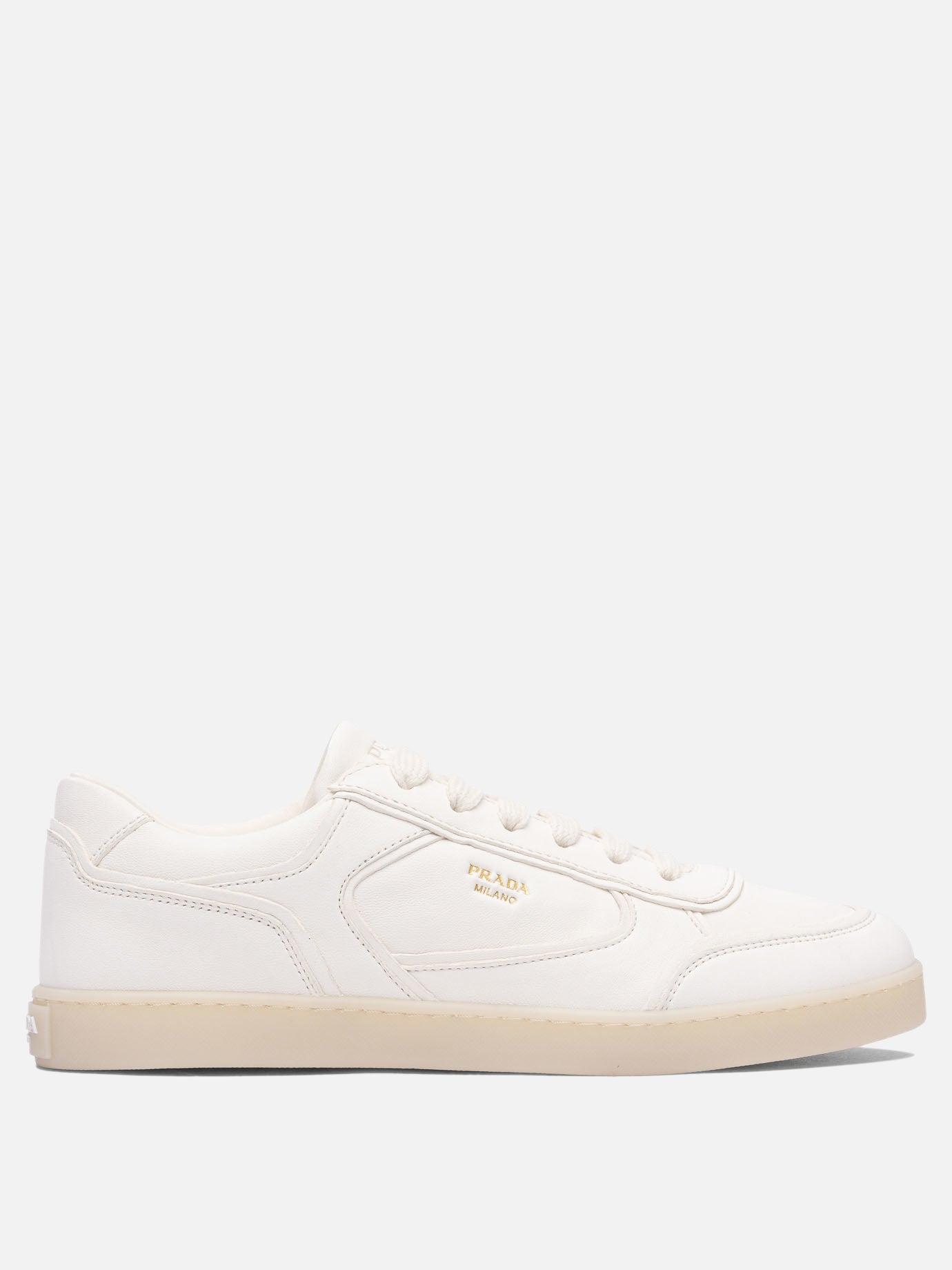 Prada Leather sneakers 15409267_6 White thumbnail_1