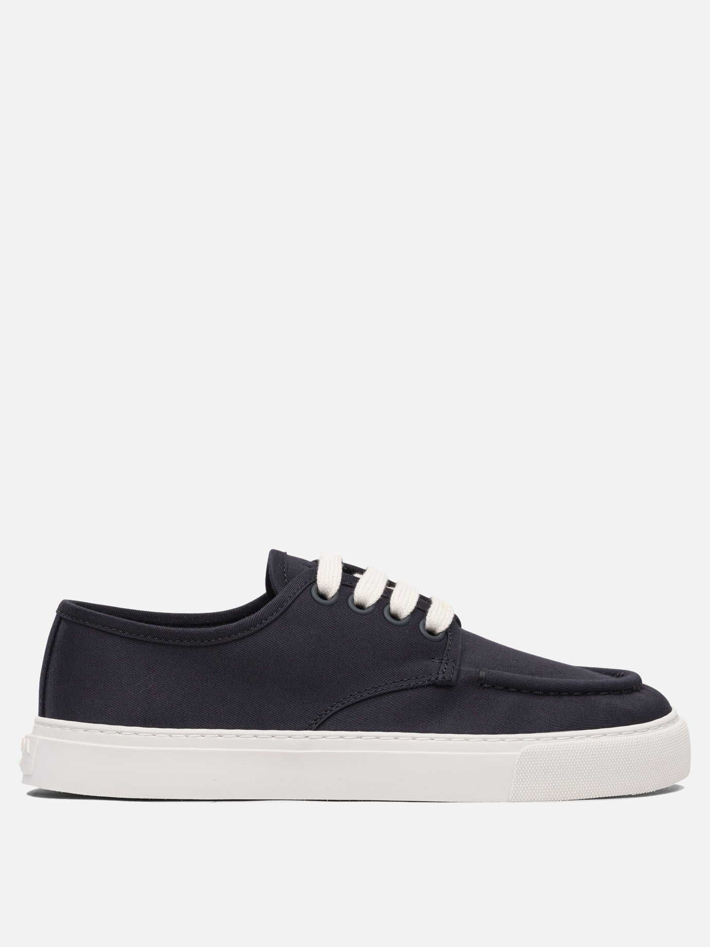 Low top sneakers 100% leather - 100% rubber  Blue - Prada Men | PDP | VIETTI Online Store | thumbnail