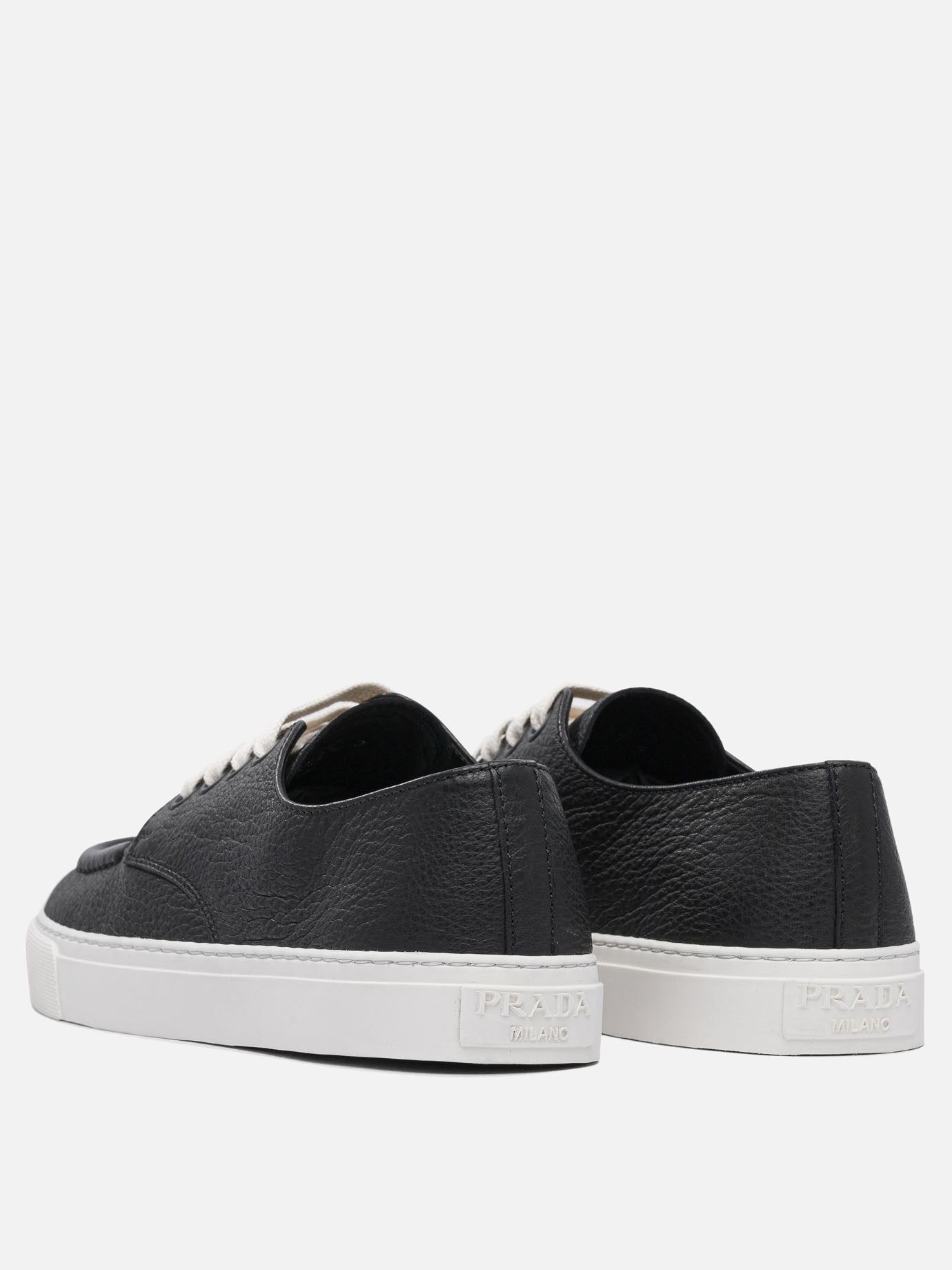 Prada Leather sneakers 12453699_11 Black thumbnail_4