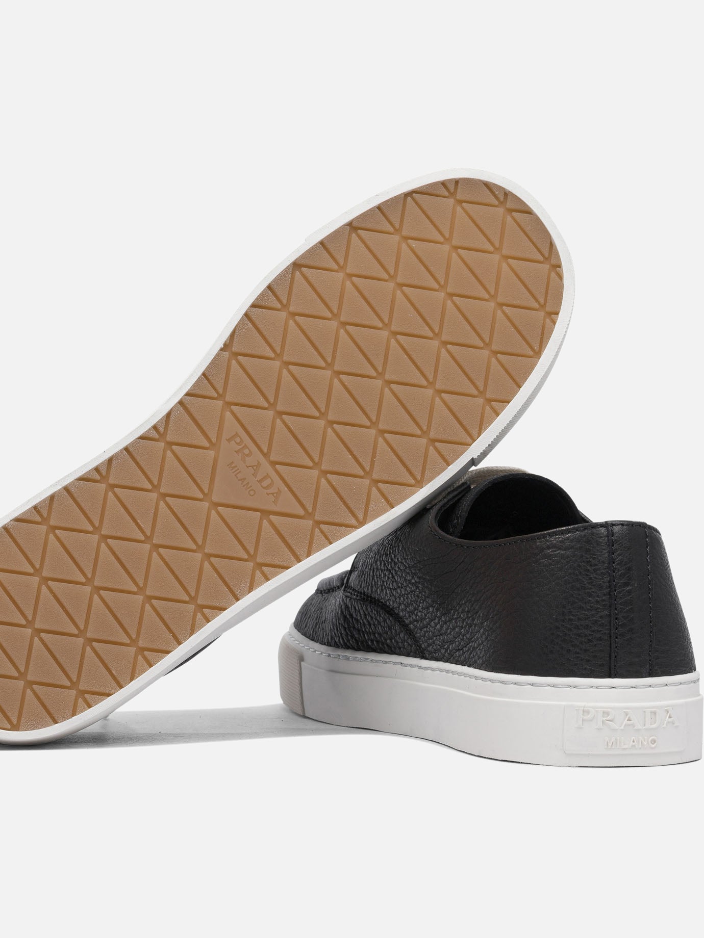 Prada Leather sneakers 12453699_11 Black thumbnail_5