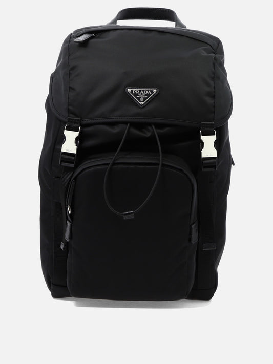 Prada Re-Nylon and Saffiano Backpack 13283601_UNI Black 1