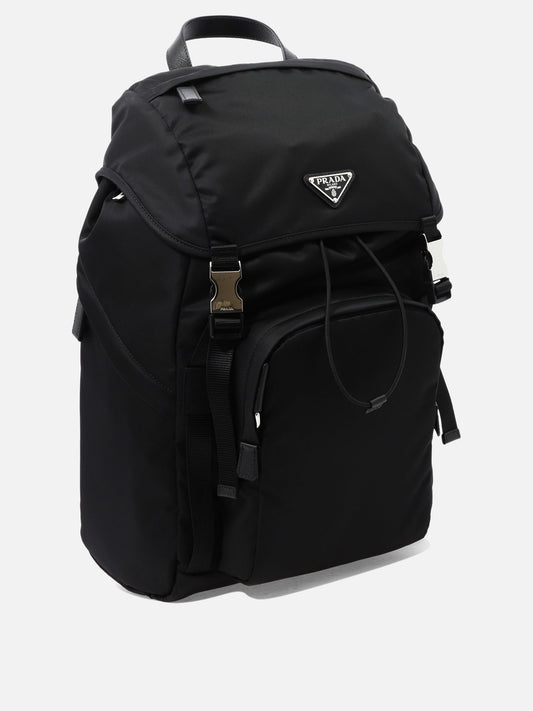 Prada Re-Nylon and Saffiano Backpack 13283601_UNI Black 2