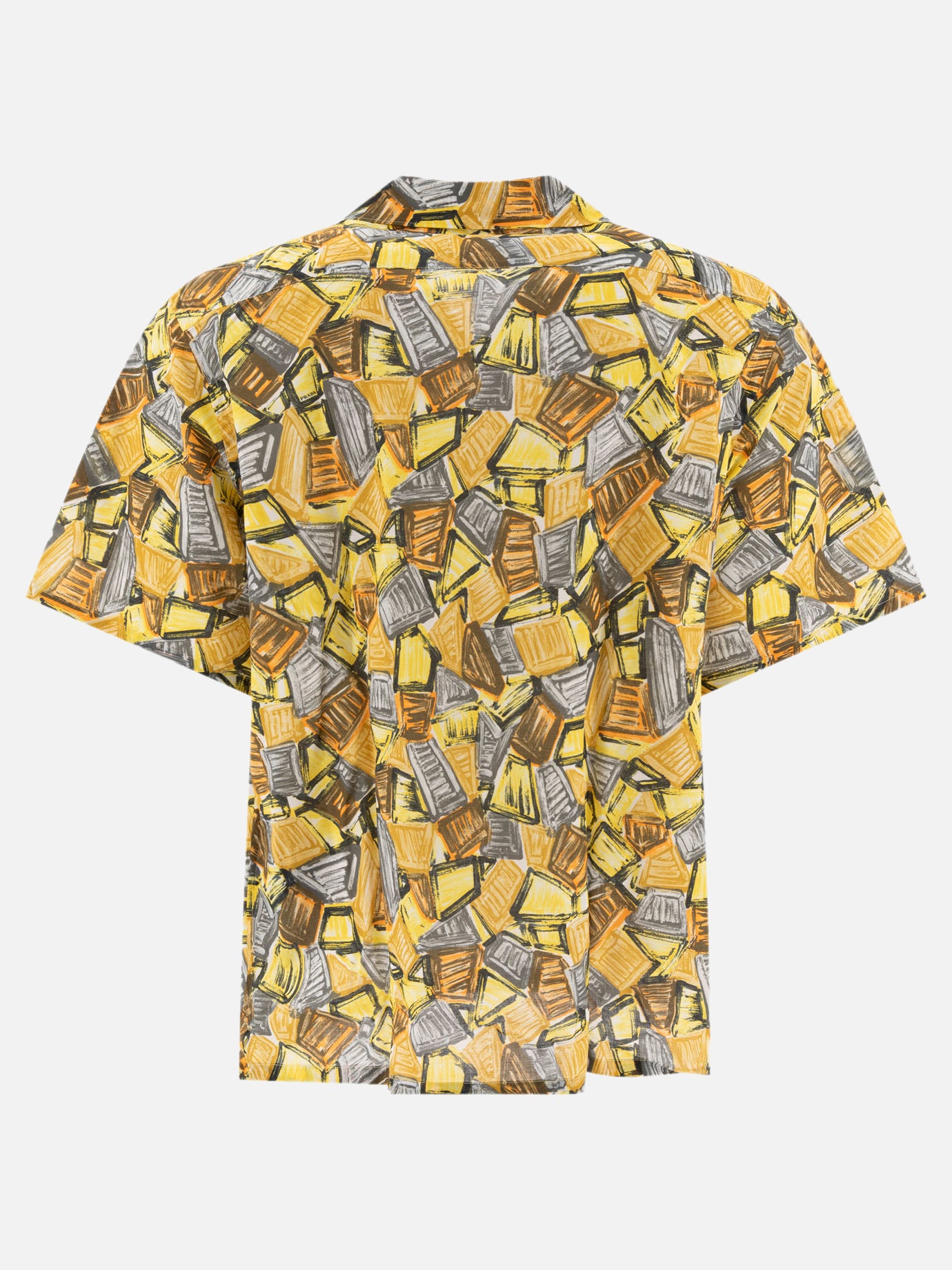 Prada Short-sleeved cotton shirt 14807366_S Yellow thumbnail_2