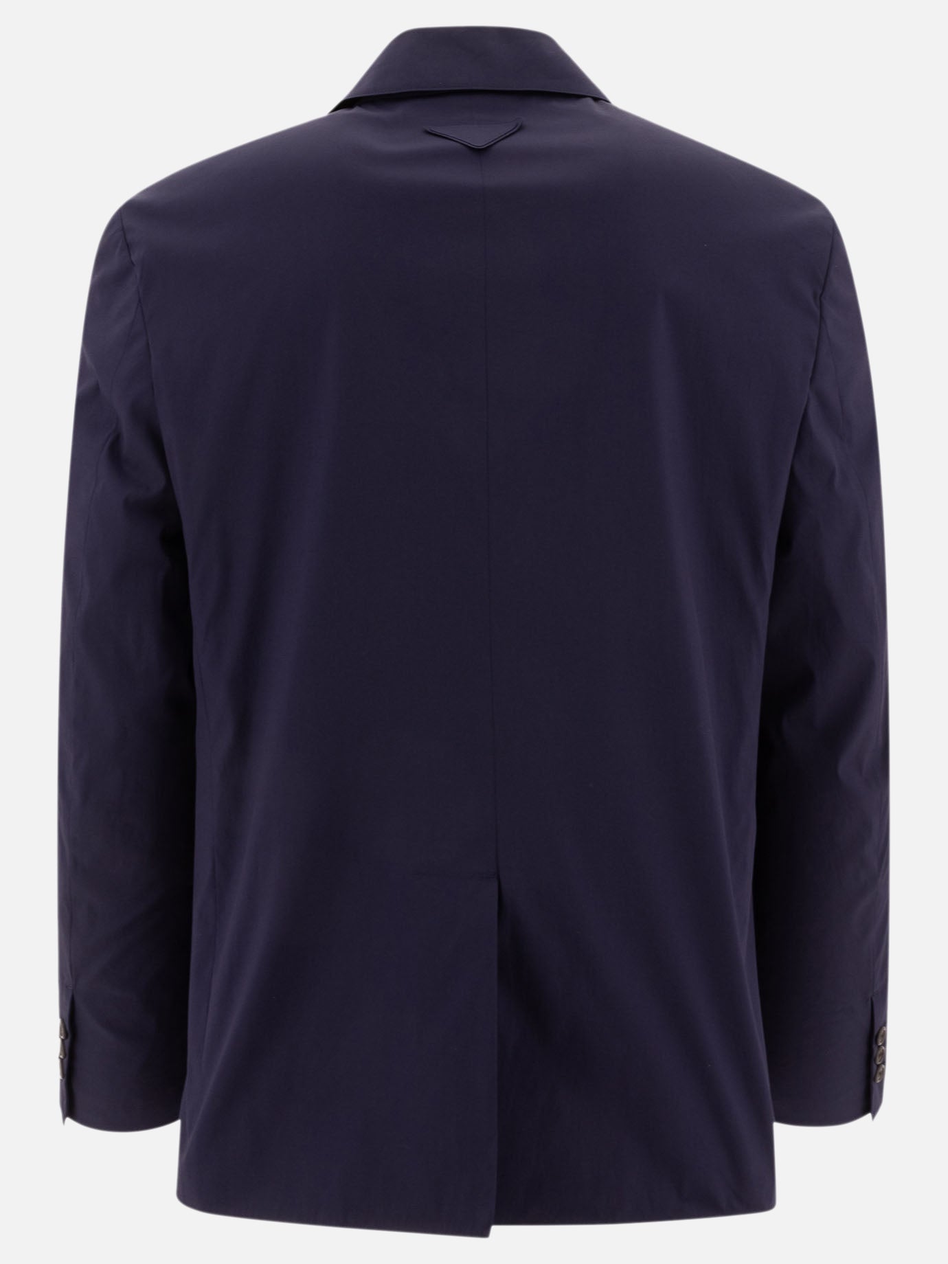 Prada Single-breasted cotton blend blazer 19140589_48 Blue thumbnail_2