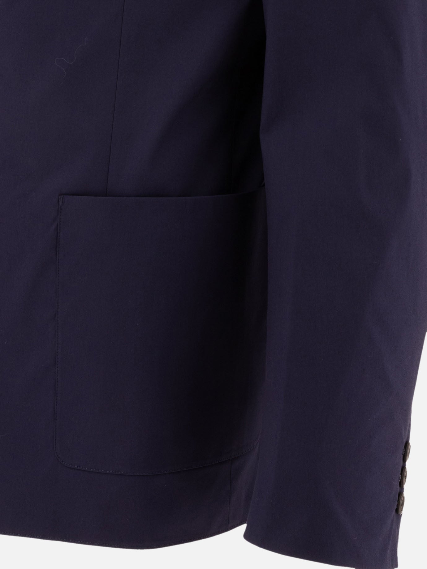 Prada Single-breasted cotton blend blazer 19140589_48 Blue thumbnail_4