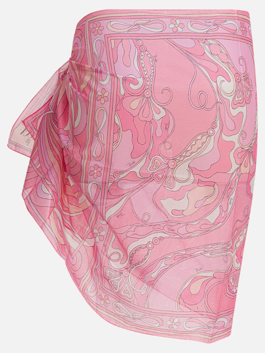 Pucci Sarong in Marmo print 19970453_UNI Pink 2