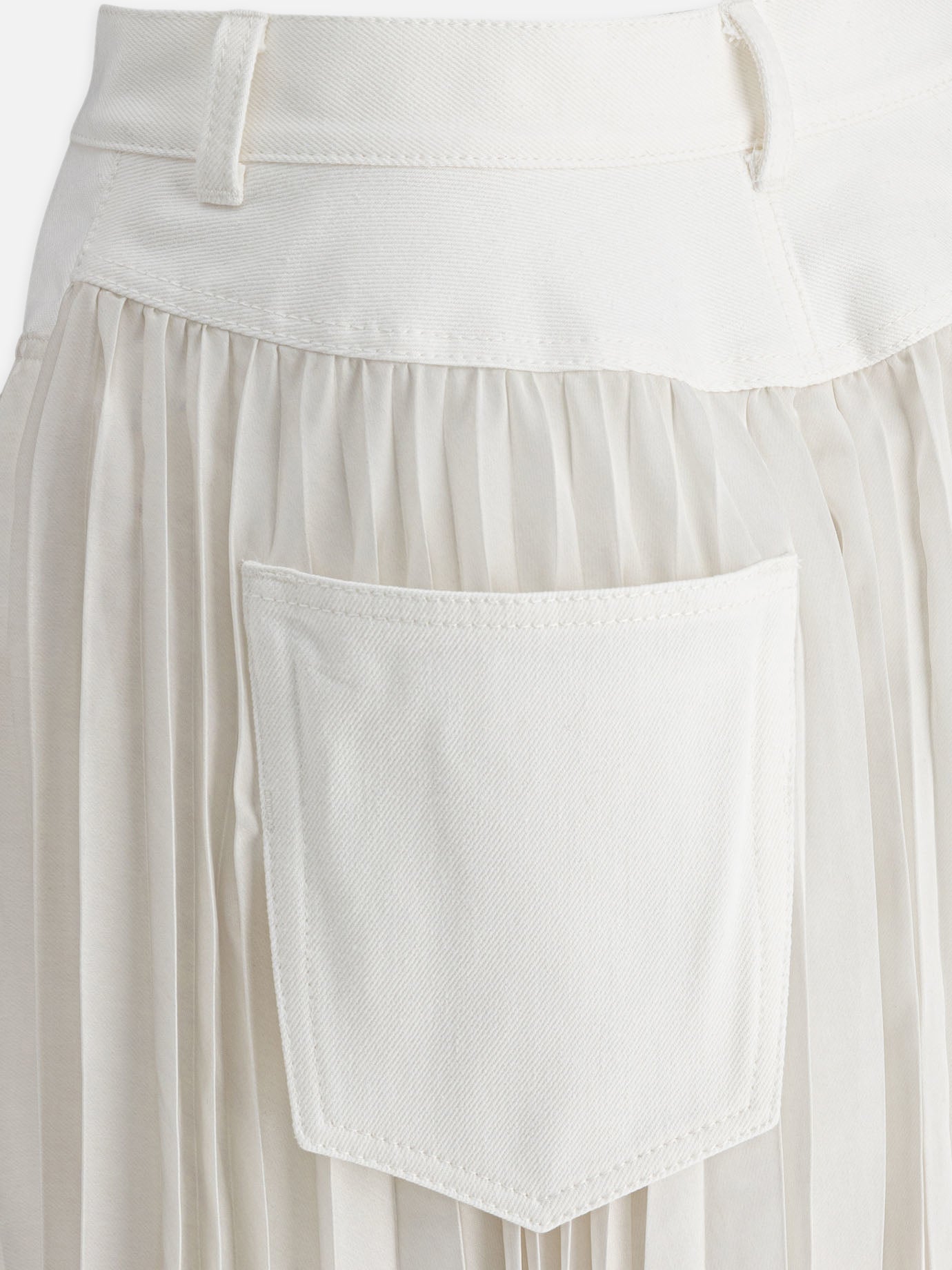 Sacai Pleated skirt 10738113_1 White thumbnail_4