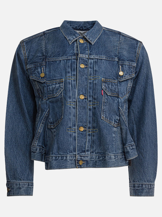 Sacai Sacai x Levi's denim jacket 14454625_1 Blue 1