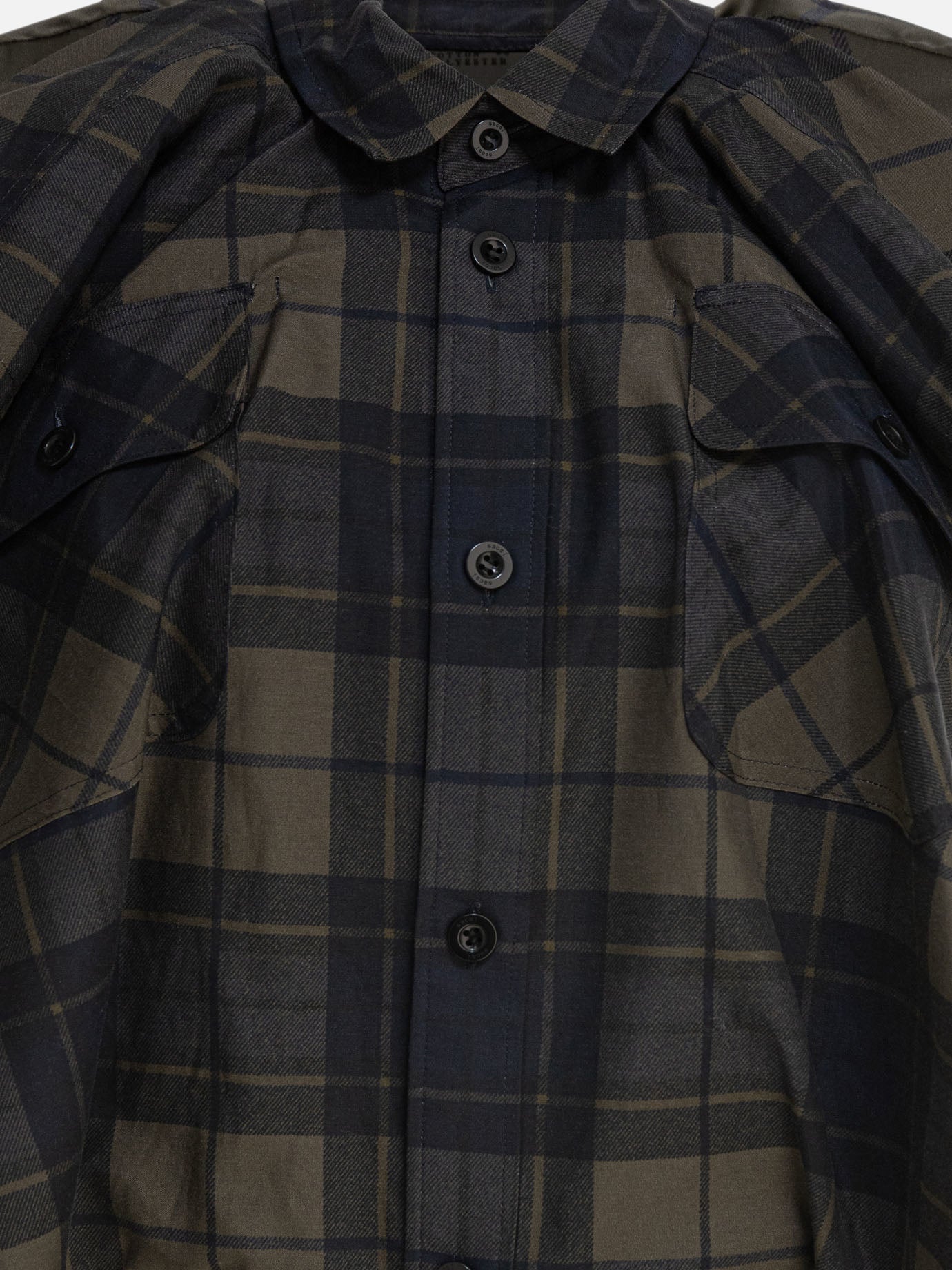 Mini dresses Plaid  Grey - Sacai Women | PDP | VIETTI Online Store | Zoom-Modal_3
