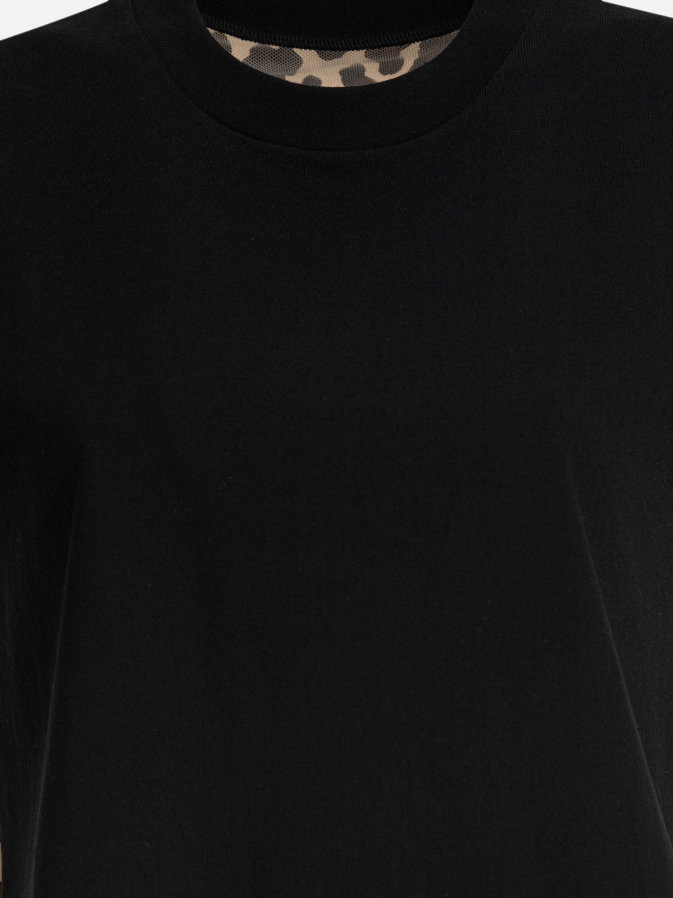 Sacai Leopard print top 15337720_1 Black thumbnail_3