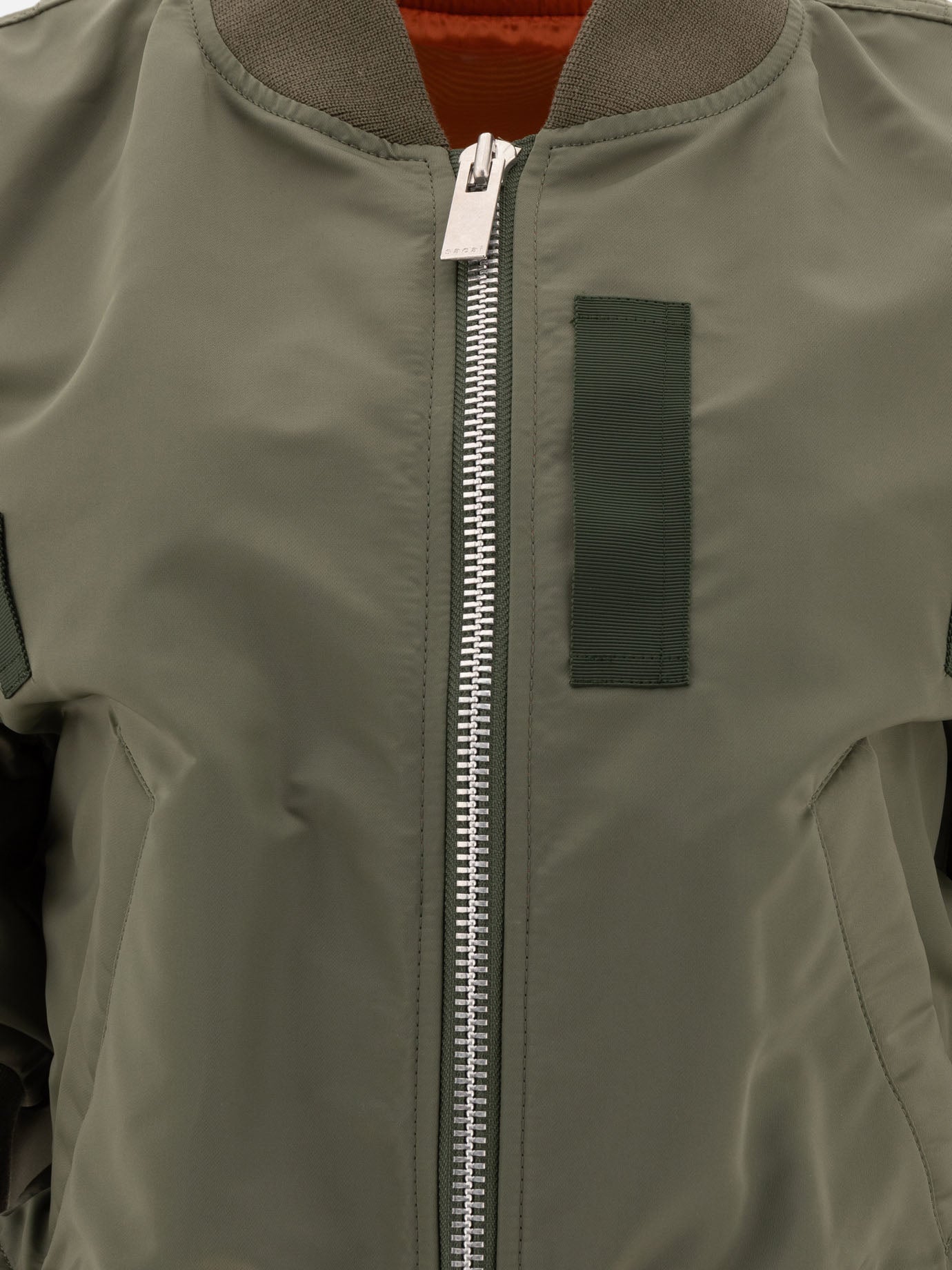 Sacai Nylon Bomber Jacket Green