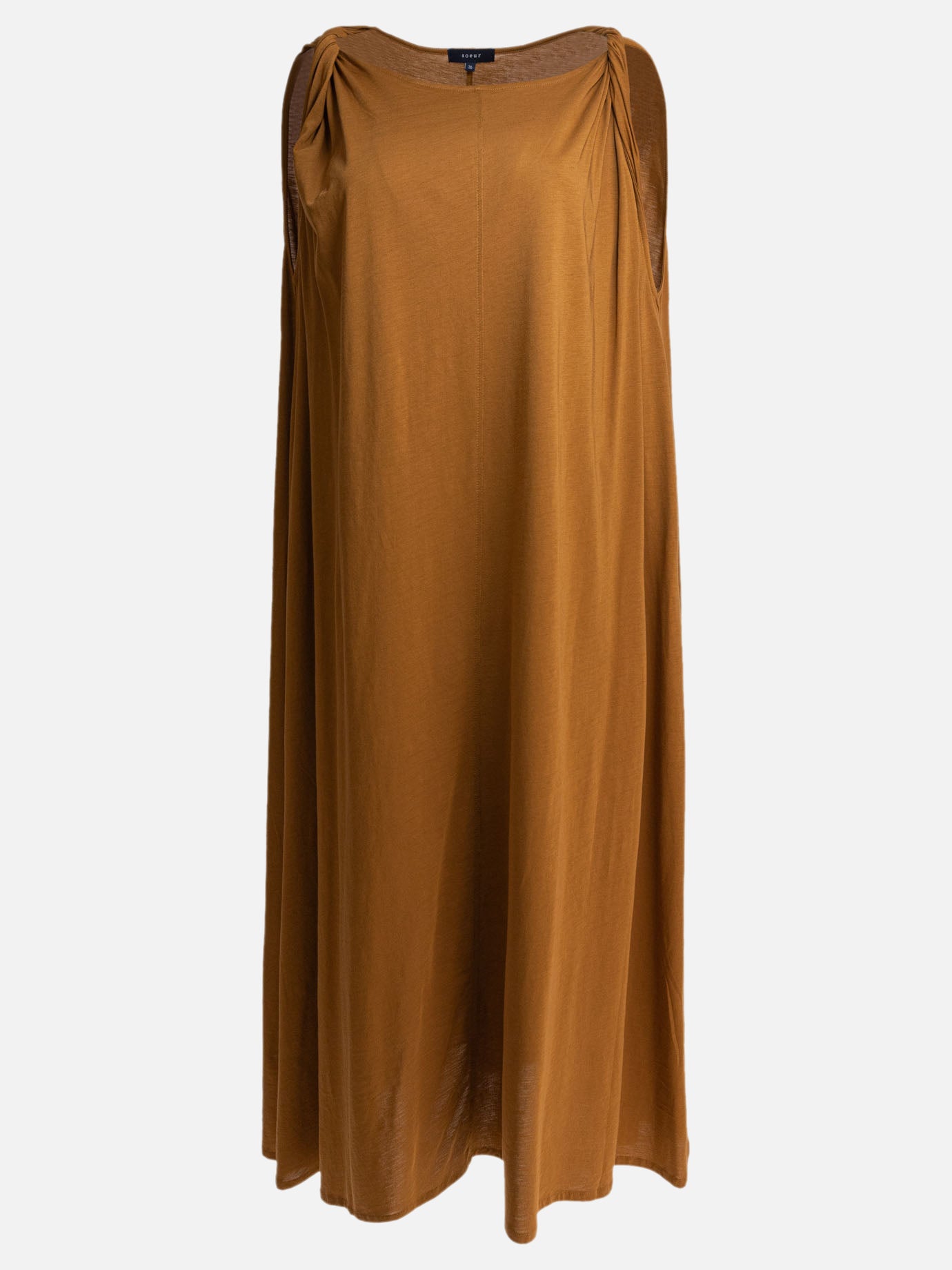 Long dresses Solid colour  Brown - Soeur Women | PDP | VIETTI Online Store | thumbnail