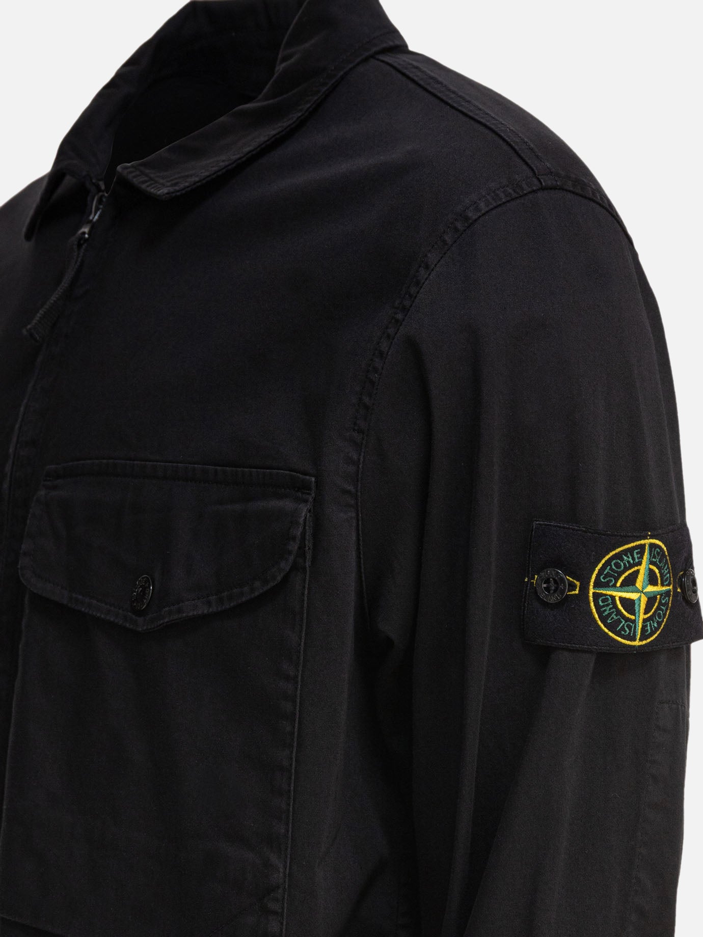 Overshirt jackets Logo  Black - Stone Island Men | PDP | VIETTI Online Store | thumbnail_4