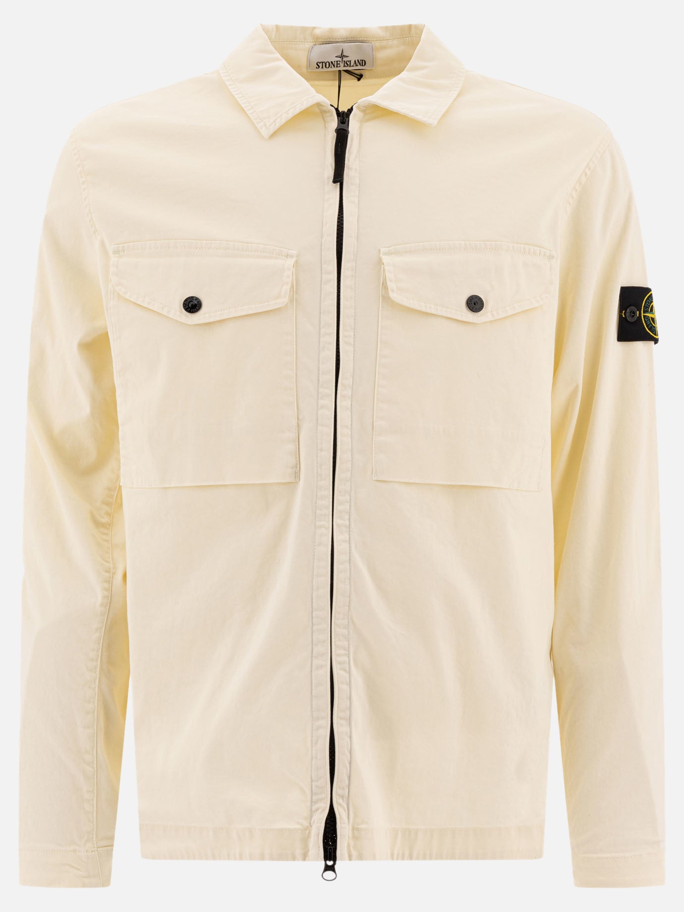 Overshirt jackets Logo  Yellow - Stone Island Men | PDP | VIETTI Online Store | thumbnail