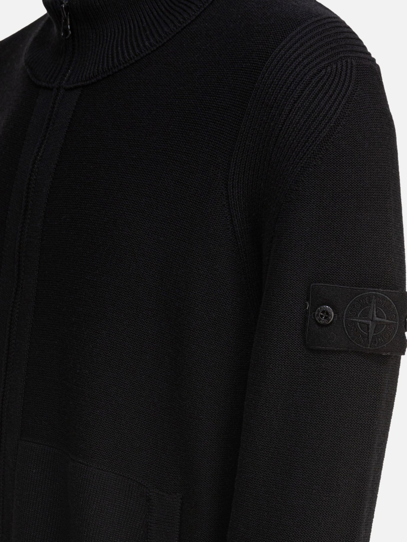 Cardigans Logo  Black - Stone Island Men | PDP | VIETTI Online Store | thumbnail_4