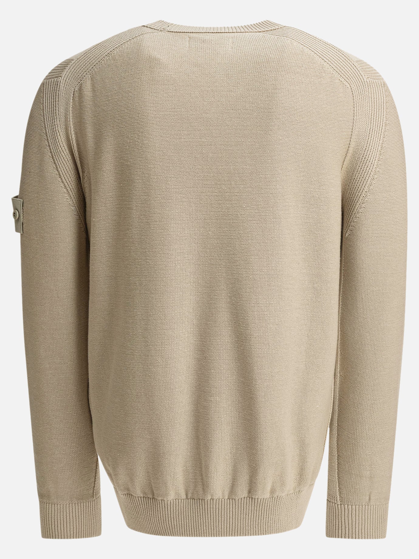 Stone Island Cotton cashmere crewneck sweater Beige