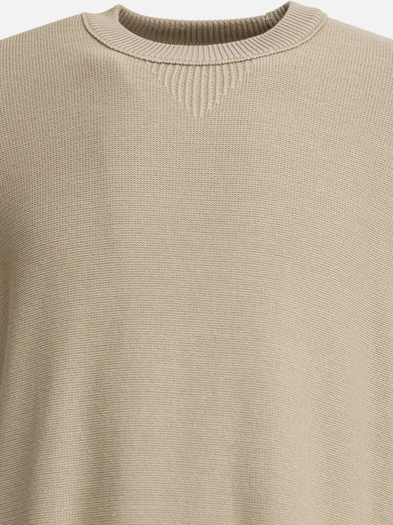 Stone Island Cotton cashmere crewneck sweater Beige
