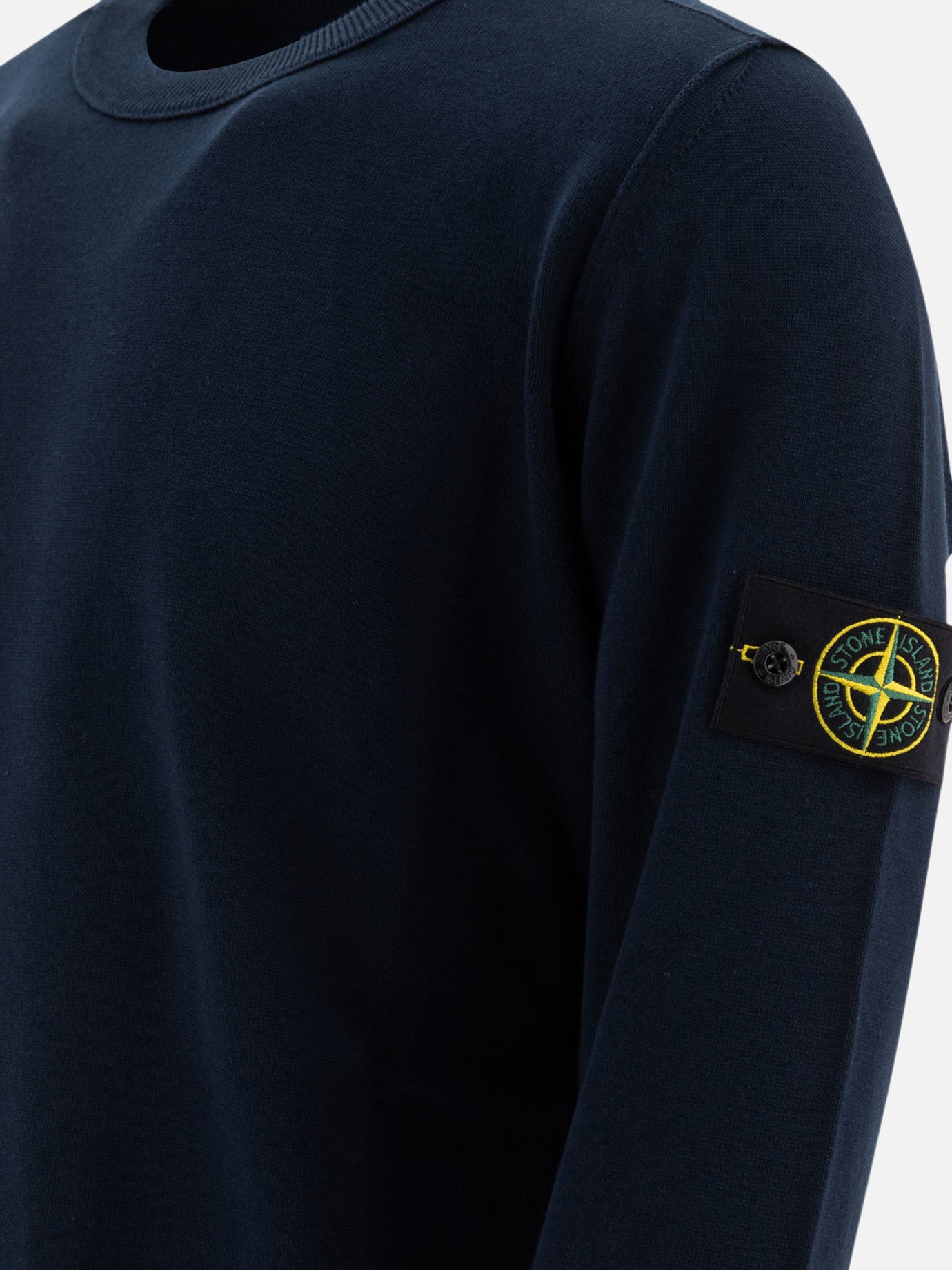 Stone Island Crewneck sweater in soft cotton 17923911_M Blue thumbnail_4