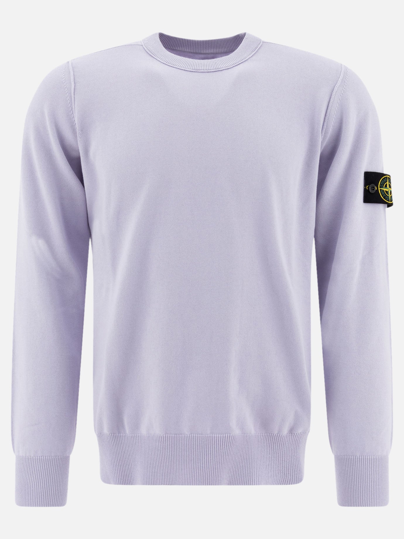 Stone Island Crewneck sweater in soft cotton 17949193_M Purple thumbnail_1